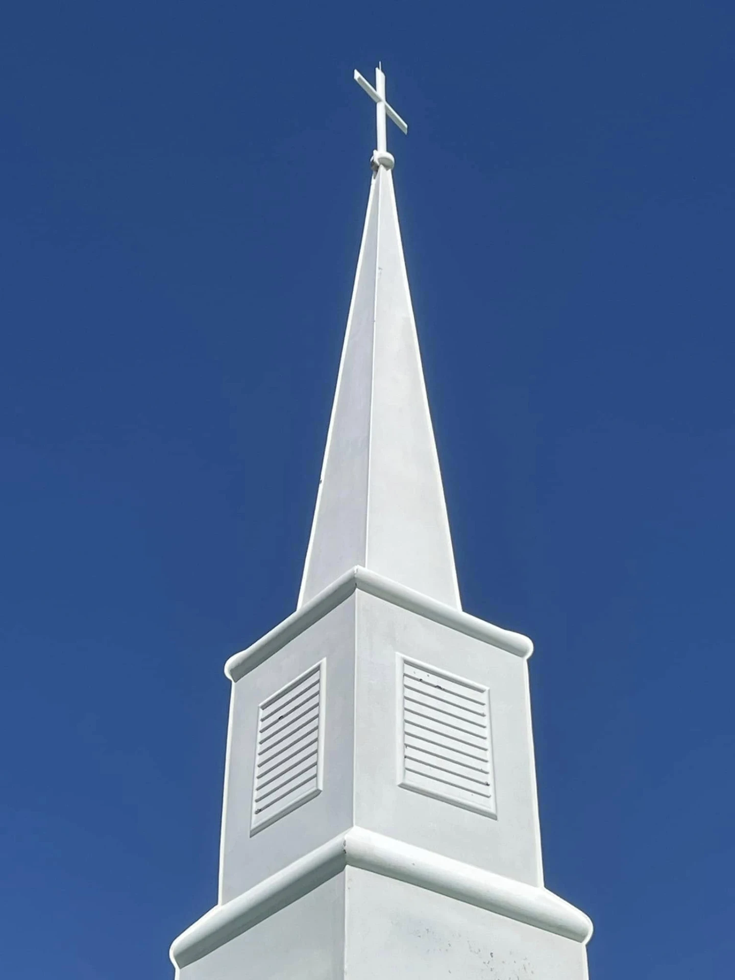 Commercial Building Wash — Church steeple